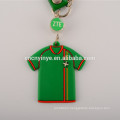 New custom printed PVC Jersey shape phone pendant